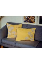 AÇELYA DESEN NAKIŞLI KIRLENT KILIFI İŞLEMELİ BİYELİ - Görsel 2