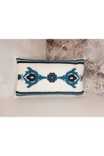 Damask Suzene Punch ( Panç ) Nakışlı Dekoratif Kırlent Kılıfı 45x45 Cm Naturel - Görsel 5