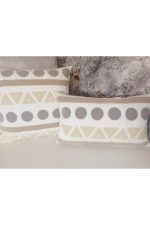 Bond 2 Li Suzene Punch ( Panç ) Nakışlı Dekoratif Kırlent Kılıfı 45x45 Cm Naturel - Görsel 3