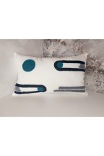 Geometric 2 Li Suzene Punch ( Panç ) Nakışlı Dekoratif Kırlent Kılıfı 45x45 Cm Naturel - Görsel 5