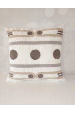 Geometric 2 Li Suzene Punch ( Panç ) Nakışlı Dekoratif Kırlent Kılıfı 45x45 Cm Naturel - Görsel 5