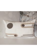Geometric Suzene Punch ( Panç ) Nakışlı Dekoratif Kırlent Kılıfı 45x45 Cm Naturel - Görsel 6