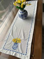 BLUE BLANC VAZO LALE DESEN RUNNER 45X145 - Görsel 2